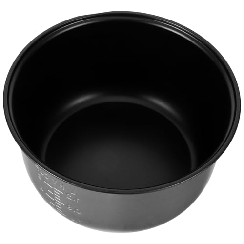 Hemoton 3L Rice Cooker Liner Cooking Inner Pot Replace, Nonstick Rice Cooker Inner Pot Aluminum Pressure Cooker Rice Cooker Electric Cooker Accessory(Silver, 8.25