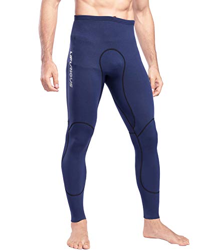 Lifurious Men's 2Mm Neoprene Tight Wetsuit Pants Swimming Leggings Diving Snorkeling Scuba Surfing Canoe Pants Navy Xxl #TOP28