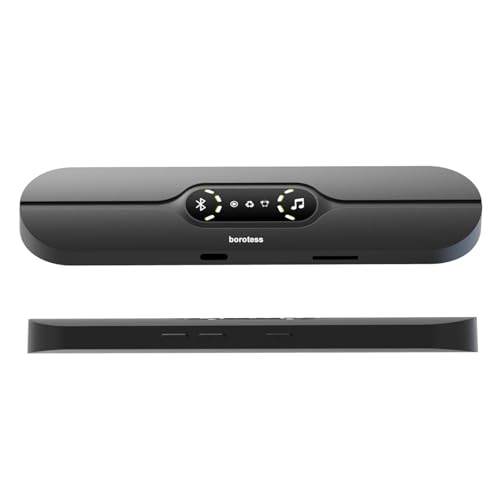 borotess Pillow Speaker for Side Sleepers, Bluetooth Bone Conduction Under Pillow Speaker with 3D White Noise & Sleep Timer, Portable Sleep Aid Gadget, USB-C Rechargeable, Black