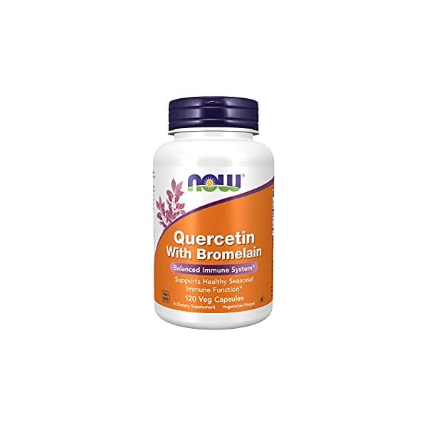 NOW Supplements, Quercetin with Bromelain, Balanced Immune System*, 120 Veg Capsules
