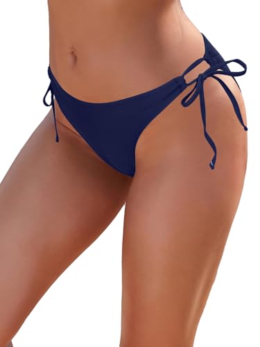 Bas de bikini taille basse ajustable avec cordons latéraux SHEKINI