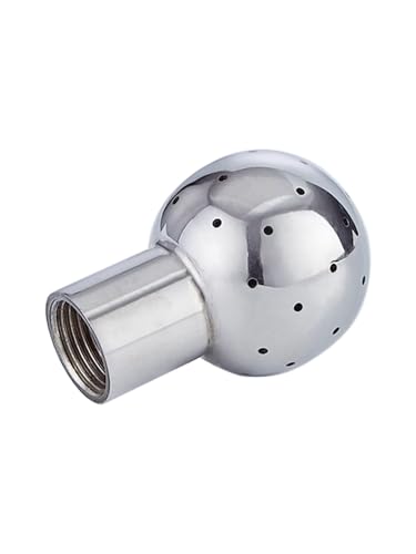 Bola de limpieza CIP de 1-1/4" en acero inoxidable 316L con rosca hembra BSPT 7