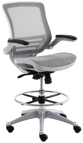 Harwick Evolve All Mesh Drafting Chair - Platinum