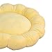 Baoblaze Soft Pet Nesting Bed Small Dog Bed Autumn Winter Pet Sleeping Pad Flower Shaped Round Cat Bed for Kitten Indoor Cats Puppy, Yellow
