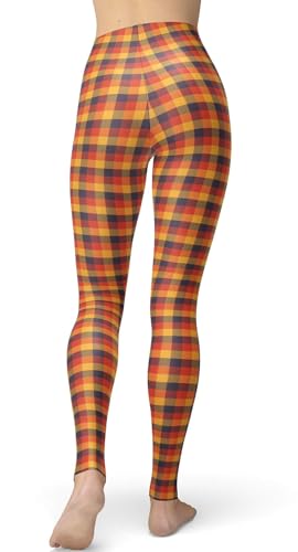 Image of sissycos Women's 80s Leggings Neon Artistic Splash Printed Buttery Soft Stretchy Pants