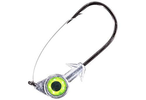 Z-Man WEJH18-05PK3 Weedless Eye Jigheads 1/8 oz Chartreuse 3 Pack Pack