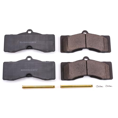 Image of PowerStop Front Brake Pads for Chevrolet Camaro 1969 | Chevrolet Corvette 1963-82 - Z17 Ceramic Brake Pads with Installation Hardware, 17-008