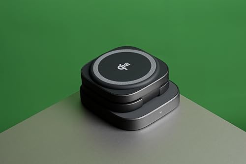 Image of TEKNE 3 in 1 Qi2 Wireless Charger for Smartphone, Smartwatch & AirPods - Magnetic Foldable Fast Charging Station with PD Support, Travel Friendly Compact Design, MagSafe Compatible