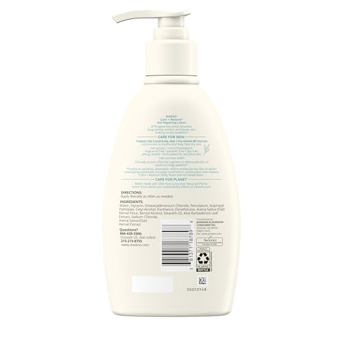 Aveeno Calm + Restore Repairing Body Lotion, Fragrance-Free, 12 oz - image 9
