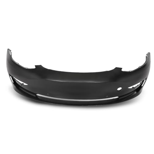ANDPLAY Front Bumper Cover Primed with Tow Hook Hole Compatible