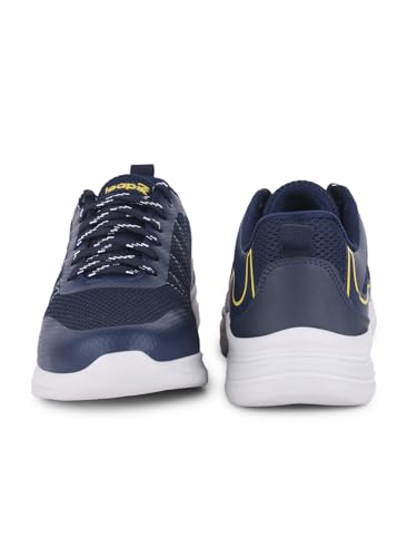 Image of Liberty LEAP7X ZIGGY-1E Sports Shoes for Men with Mesh Upper | EVA Sole Lacing Running Shoes | Memory Foam Insole | Walking, Gym, Outdoor Wear | Quick-Wear Elastic Laces | Comfortable Footbed