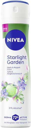 NIVEA Starlight Garden Limited Edition Deo Spray Deodorant für 72h Anti-Transpirant-Schutz gegen Schweiß und Geruch Deospray mit fruchtigem Duft (150ml)