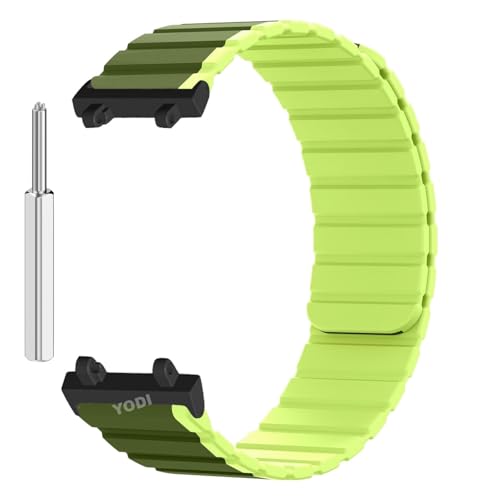 Image of YODI Strap Band Compatible with Amazfit T-Rex 2 Smartwatch Only Soft Silicone | Nylon | Chain | Leather Watch Straps with Installation Adjuster Tool For Amazfit TRex 2
