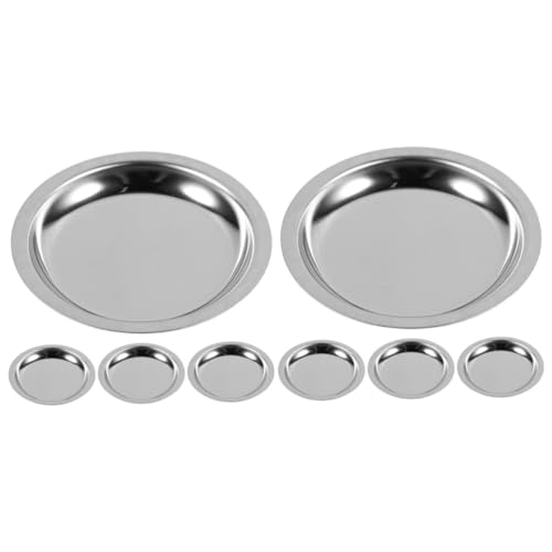 OKUMEYR 8pezzi Portabustine Tè Inossidabile Sottobicchieri Per Tè Utensili Design e Bar