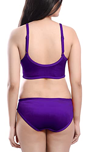 Image of Xs and Os Women Velvet Tank Top Bra and Hipster Panty Lingerie Set