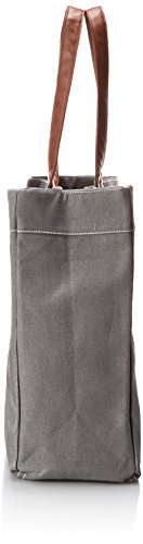 Maika Recycled Canvas Carryall Tote Bag, Waxed Ash #TOP2