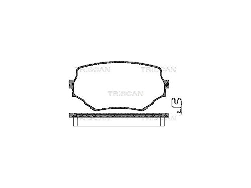 Plaquettes de frein Triscan 8110 69002 kit de plaquettes pour frein à disque