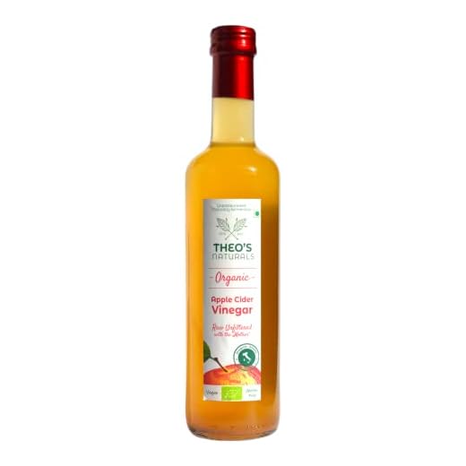 Theo´s Naturals Bio äppelcidervinäger, naturlig grumlighet & ofiltrerad med ättiksmorn (500 ml)
