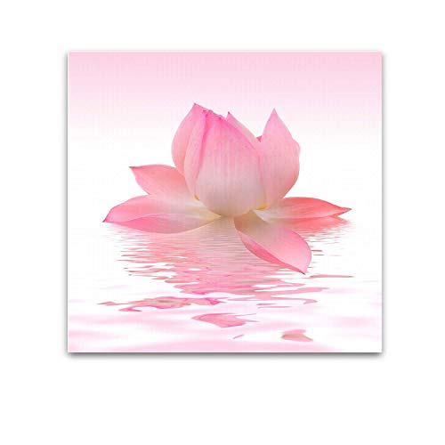 Glass Wall Art Startonight - Acrylic Decor Pink Petals, Flowers Artwork 24" X 24" #TOP1
