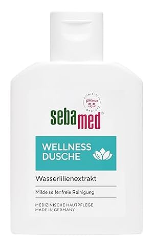 Sebamed Prysznic wellness 50 ml, w praktycznym rozmiarze podróżnym, żel pod prysznic dla mężczyzn i kobiet, z kompleksem pielęgnacyjnym z ekstraktu z lilii wodnych i alantoiny