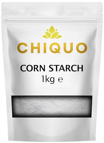 Chiquo Corn Starch 1kg | Vegan-Friendly & Non-GMO | Perfect Thickener for Soups Sauces Gravies Baking & Desserts | Resealable Pack for Freshness