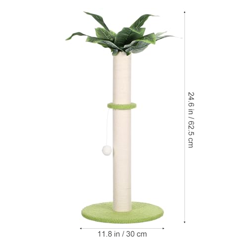 Rascador vertical para gatos con cuerda de sisal miniatura 2