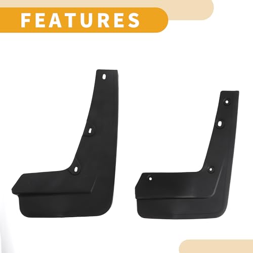 Image of Mud Flap Splash Guard - Car Front & Rear Side Mud Guards - for BMW X1 E84 F48 2016-2022 Plastic Black with Mount Accessories - 1 Set