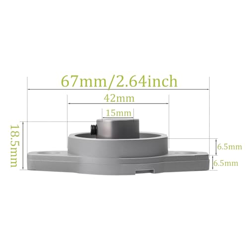 4 Stück Stehlager Gehäuselager Flanschlager Rhombische Selbstausrichtend Stehlager Kugellager Lagerblock Lagerblock (15mm Innendurchmesser)