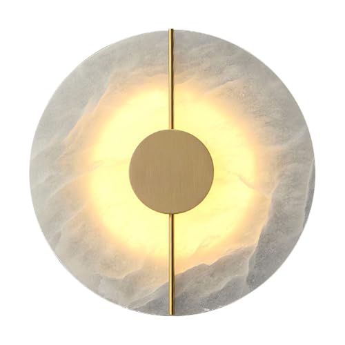 Aplique de pared minimalista de alabastro para iluminar restaurantes y salones modernos