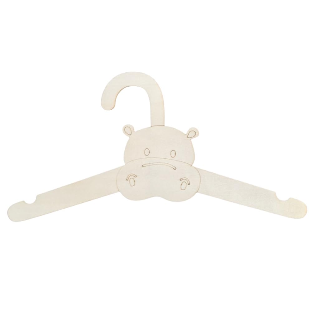 CTRLZS 20PCS Cute Wooden Clothes Hanger Wall Hanging Coats Rack Baby Clothings Storage Organizer Wood Display Holder A