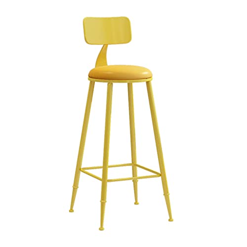 Tabouret de petit déjeuner à hauteur fixe et cadre en métal stable pour les îlots de cuisine