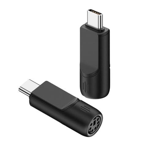 Adaptador USB C a PS2 para mouse y teclado, pack de 2 miniatura 1