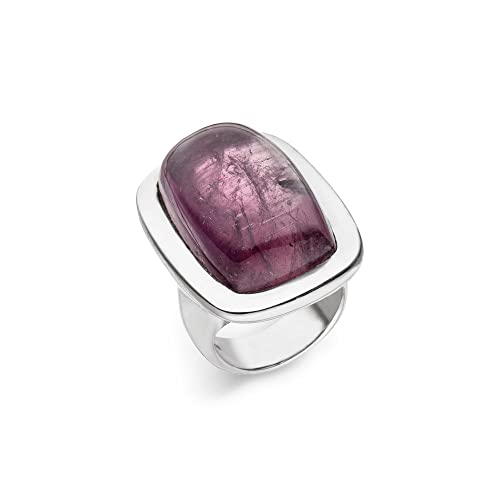 Anillo de turmalina de orfebrería alemana (plata de ley 925), turmalina roja con experiencia de valor Cover