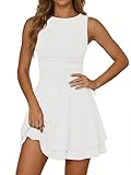 Cicy Bell Damen Ärmellose Quadratischer Hals Kleid...