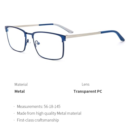 Montures de lunettes en métal pour hommes légères anti serrage temporal
