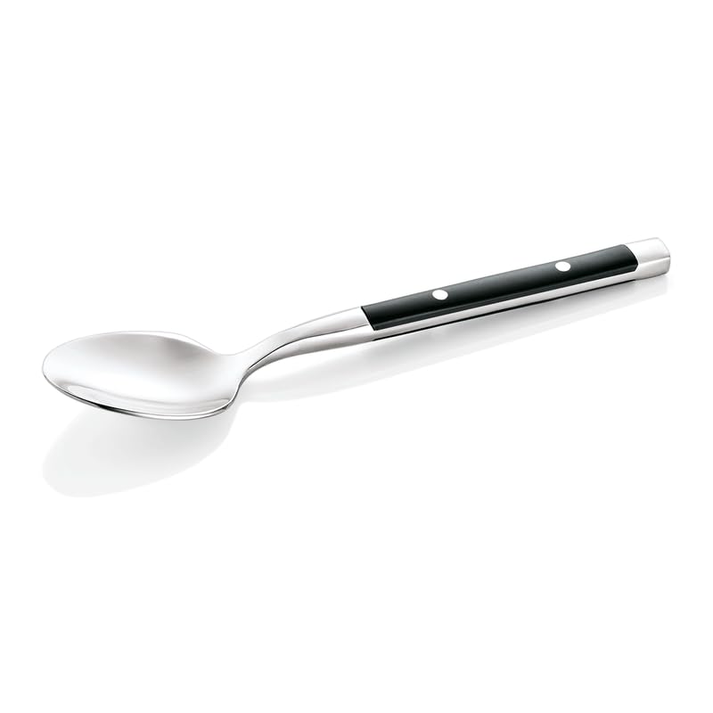 Bistro Trend - Juego de 35 cucharillas de café (14,5 cm, acero inoxidable 18/10, mango de plástico), color negro