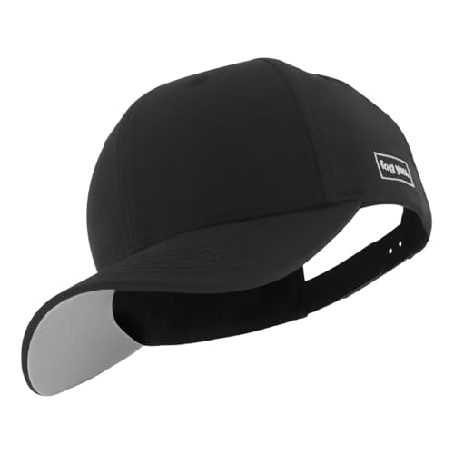 Nebelkind Baseline Cap Herren Damen Cleane Baseball-Cap gebogener Schirm Minimalistische Premium Baseballkappe Einheitsgröße OneSize Größenverstellbar Premium Casual (Schwarz)