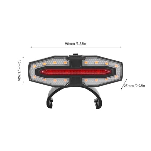 Luz trasera de señal giro con advertencia inteligente para patinetes M365 Pro 2 7