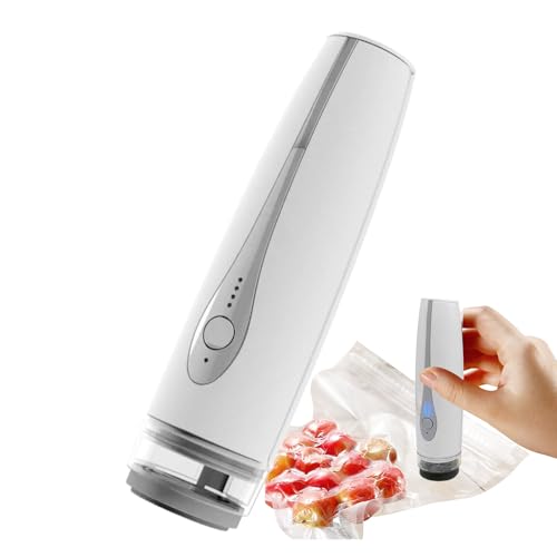 Máquina Envasadora Al Vacío - Inalámbrica Recargable,Envasadora Al Vacío Portátil Para Alimentos - Para Viaje, Picnic, Camping, Despensa, Apartamento, Frutas, Pescado, Carne, Verduras, Queso