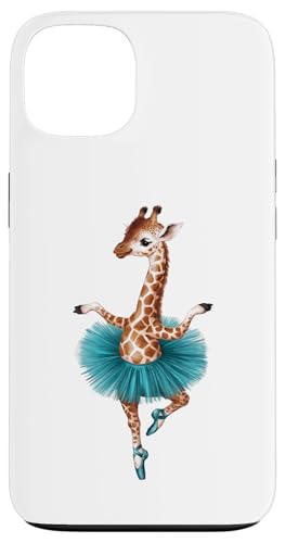 Linda jirafa con tutú bailando como bailarina, animal idea Carcasa para iPhone 13