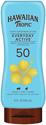 Hawaiian Tropic Everyday Active Sunscreen Lotion SPF 50, 8oz