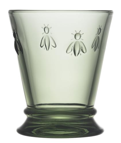 La Rochère Wasserglas Abeille Biene Provence Grün 260 ml - 6er Set