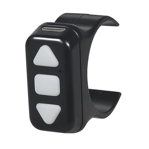 Quystetes Control Remoto Inalámbrico Bluetooth Anillo de Dedo Control Remoto Controlador Remoto para Software de Video de Cámara
