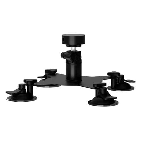 Wynrzyj Soporte de techo de coche con ventosa ABS para instalación de techo de ventana, accesorios de montaje ajustables, soporte para satélite resistente a la intemperie