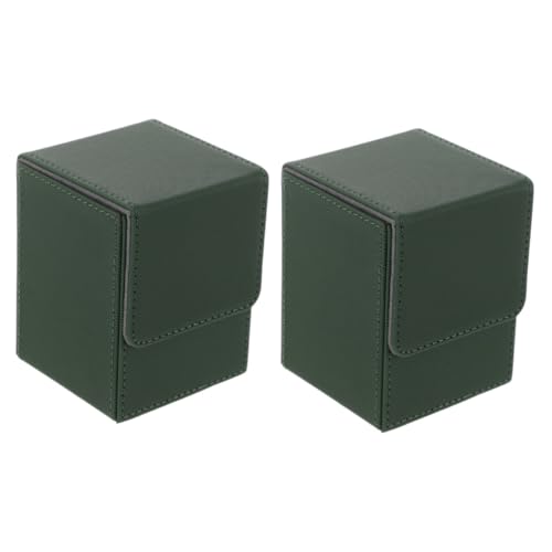 Boîte de rangement de cartes en PU YARNOW | Étui pour 2 ponts de jeux