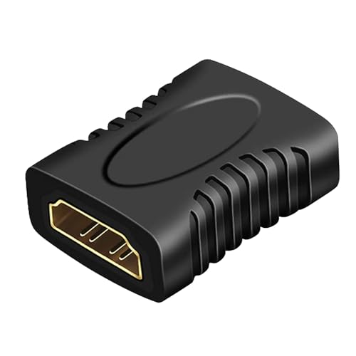 Adaptateur HDMI Femelle vers Femelle Noir - Rallonge Connecteur pour Câble Vidéo Haute Définition