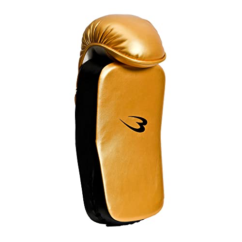 BODYMAKER(ボディメーカー) ロケットパンチ LIMITED MODEL F ブラック×ゴールド ミット 空手 ボクシング キックボクシング 総合格闘技 練習 打撃 キックミット キック カーフキック