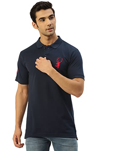 Image of CHKOKKO Men's Cotton Regular Fit Half Sleeves Polo T-Shirt