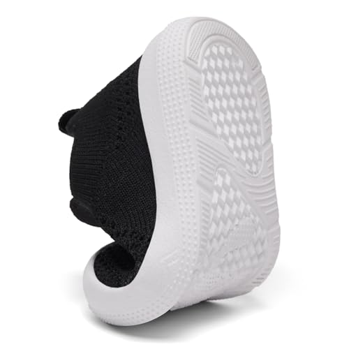 Image of Eashi Baby Boy Girl Non-Skid Indoor Infant Walking Shoes Breathable Warm Elastic Sock Shoes with Memory Sole Protect Toes Outdoor Sneakers