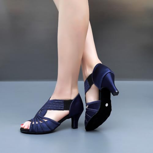 Image of Ballroom Dance Shoes Women Latin Salsa Practice Dancer Shoes 2.5'' Heels YT02